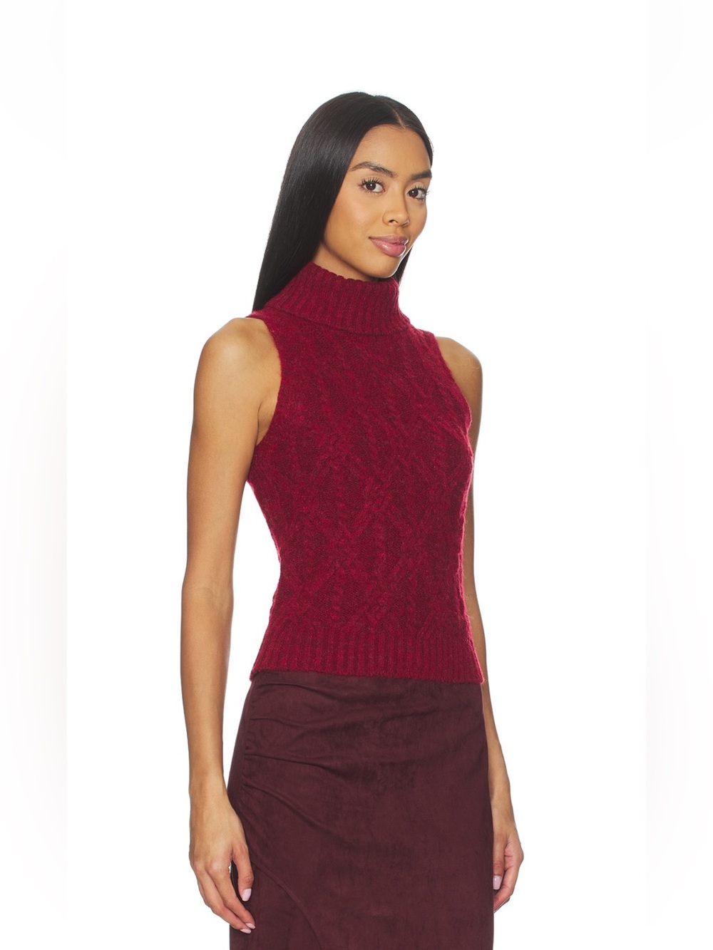 NWT Revolve sweater tank - red